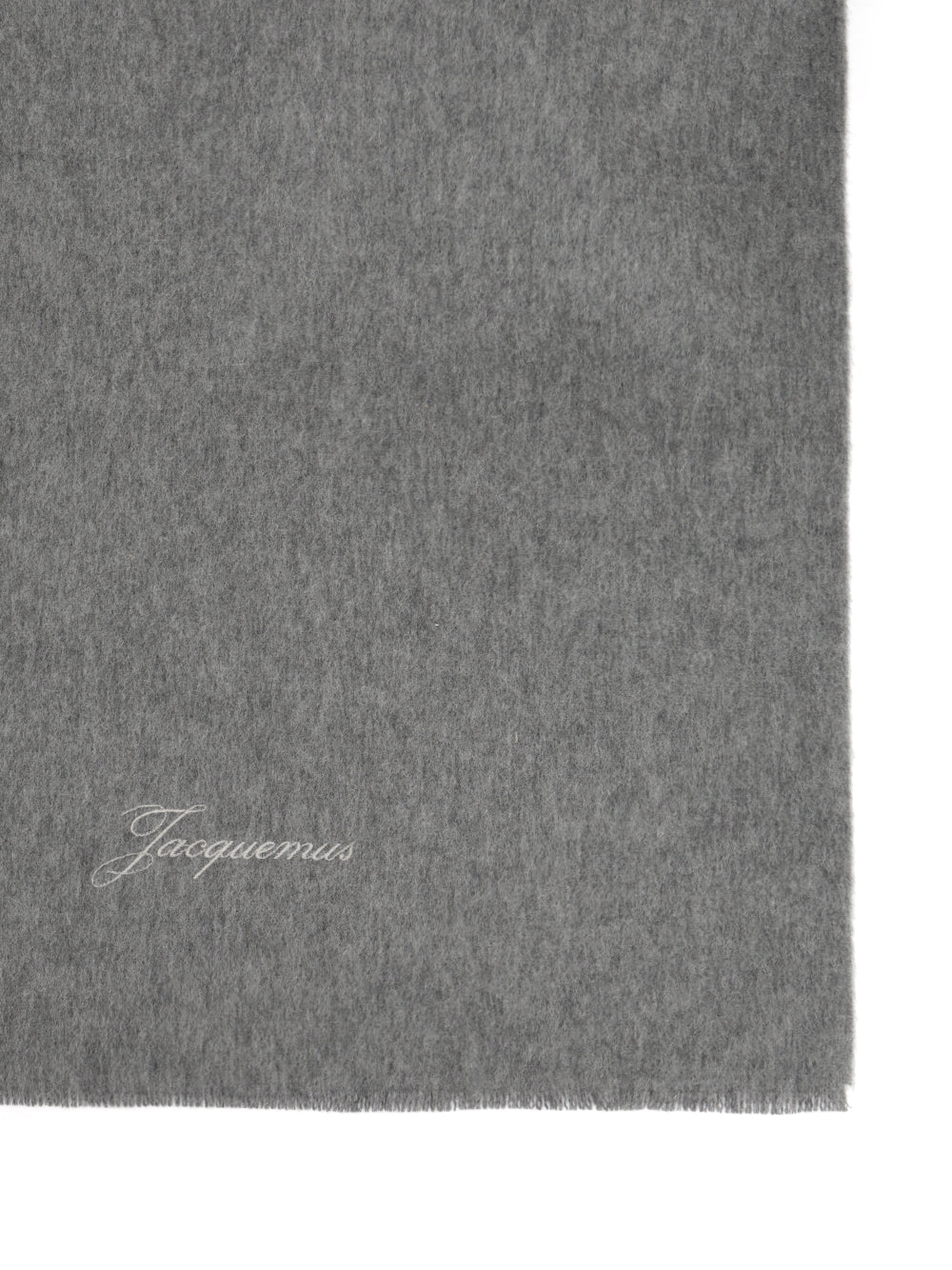 Tailored Scarf Grey Wool Cashmere And Foulards