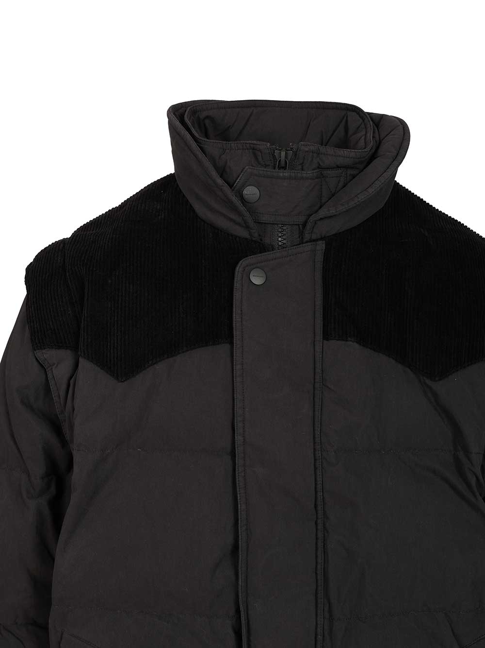 Dawson Short Down Jacket Black Cotton
