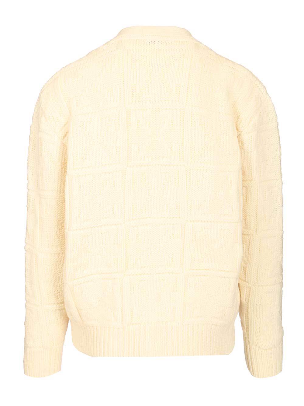 Arrow 3D wool cardigan Beige Knitwear