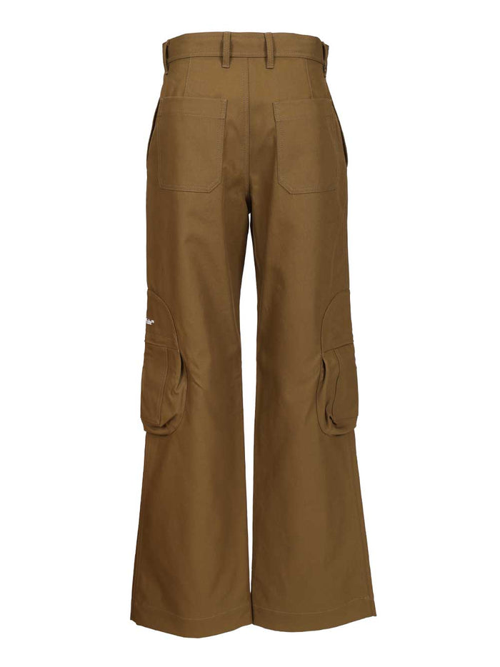 Bookish Cotton Cargo Pant Brown Trousers