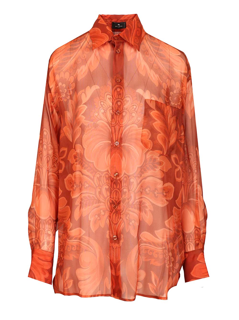 Silk Shirt Orange
