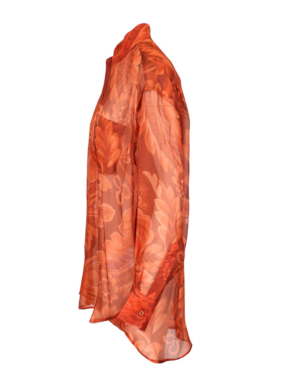 Silk Shirt Orange