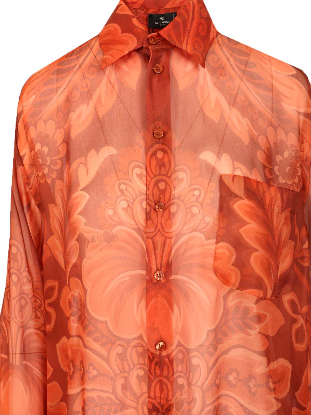 Silk Shirt Orange