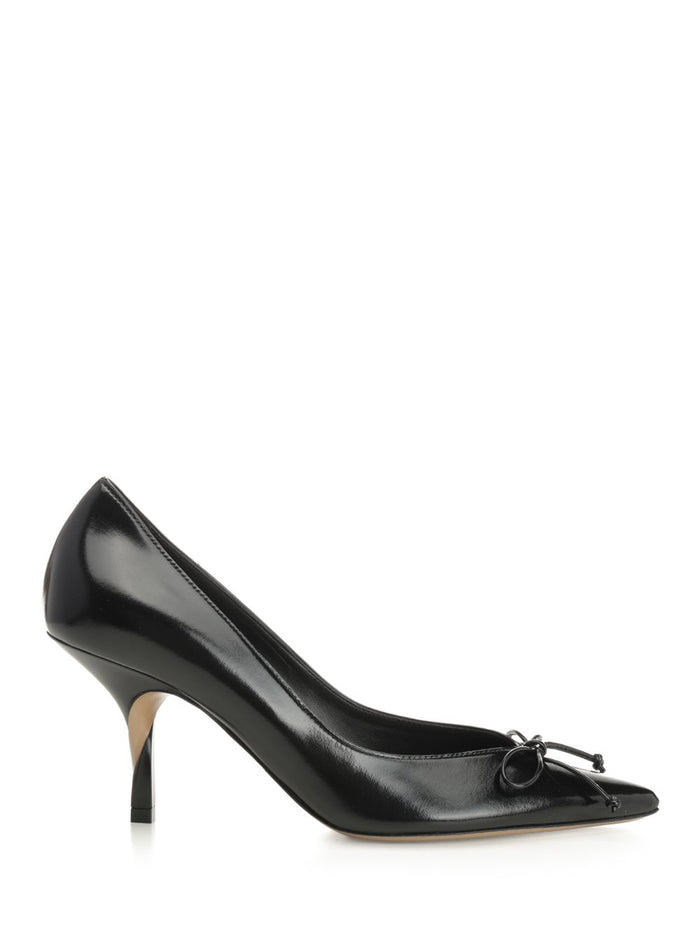 Tourni décolleté Black Cow Leather Pumps