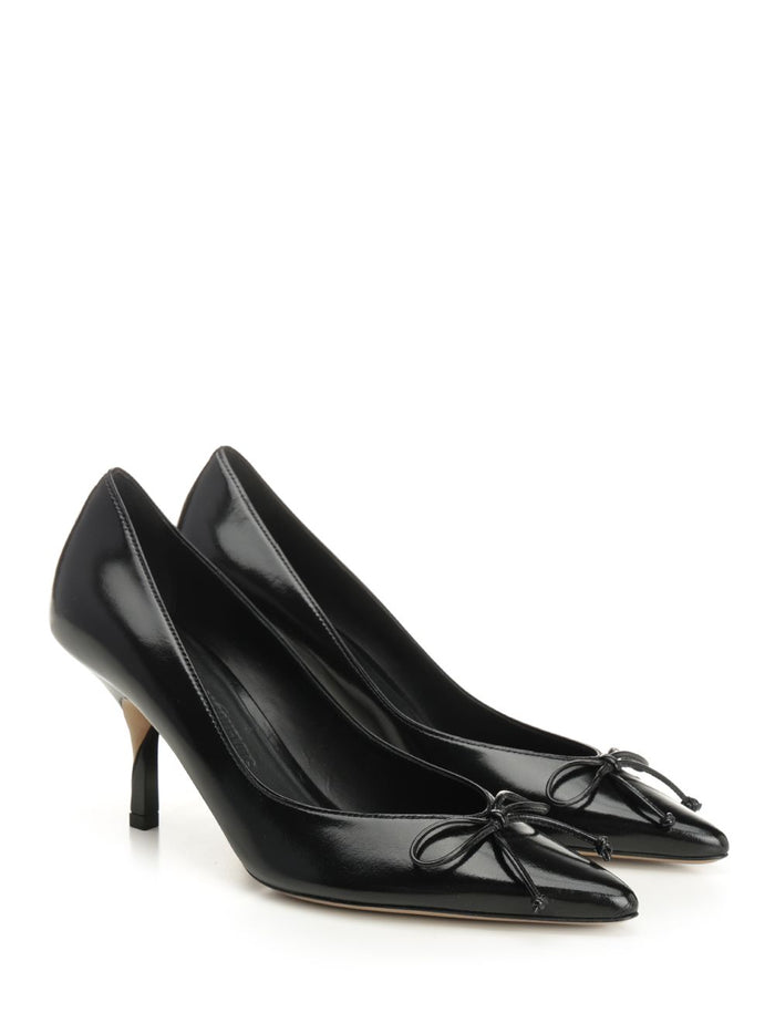 Tourni décolleté Black Cow Leather Pumps