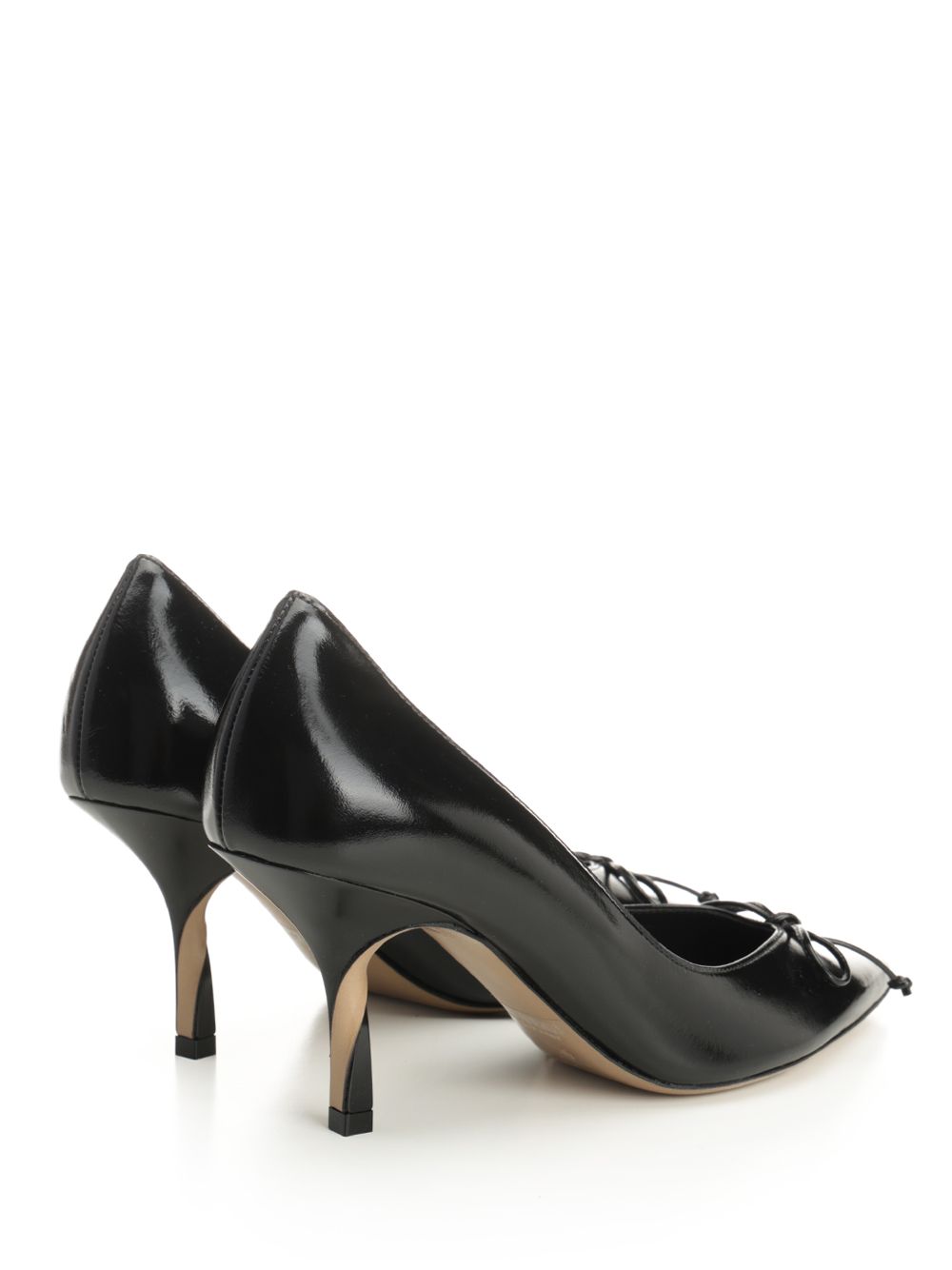 Tourni décolleté Black Cow Leather Pumps