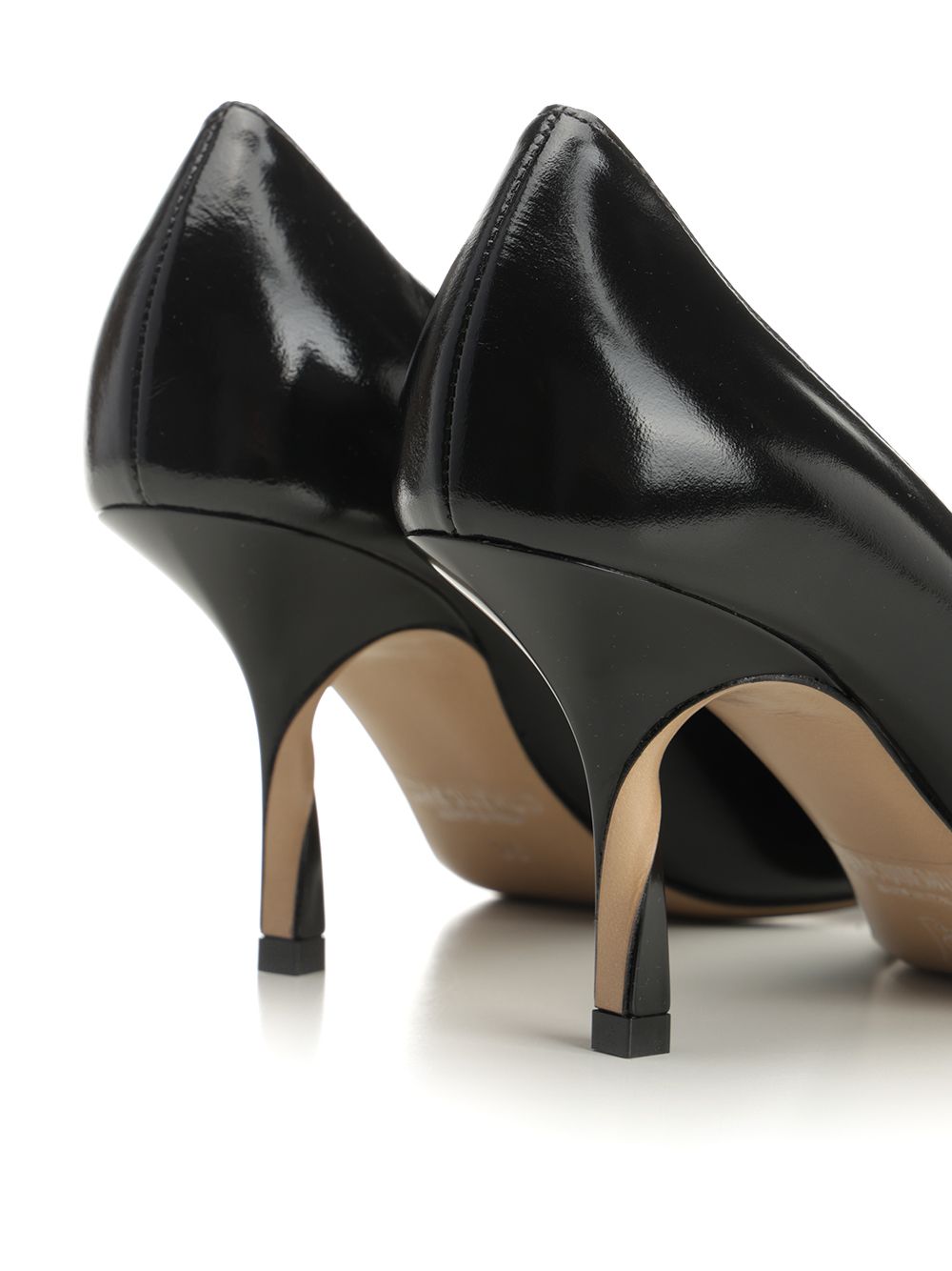 Tourni décolleté Black Cow Leather Pumps