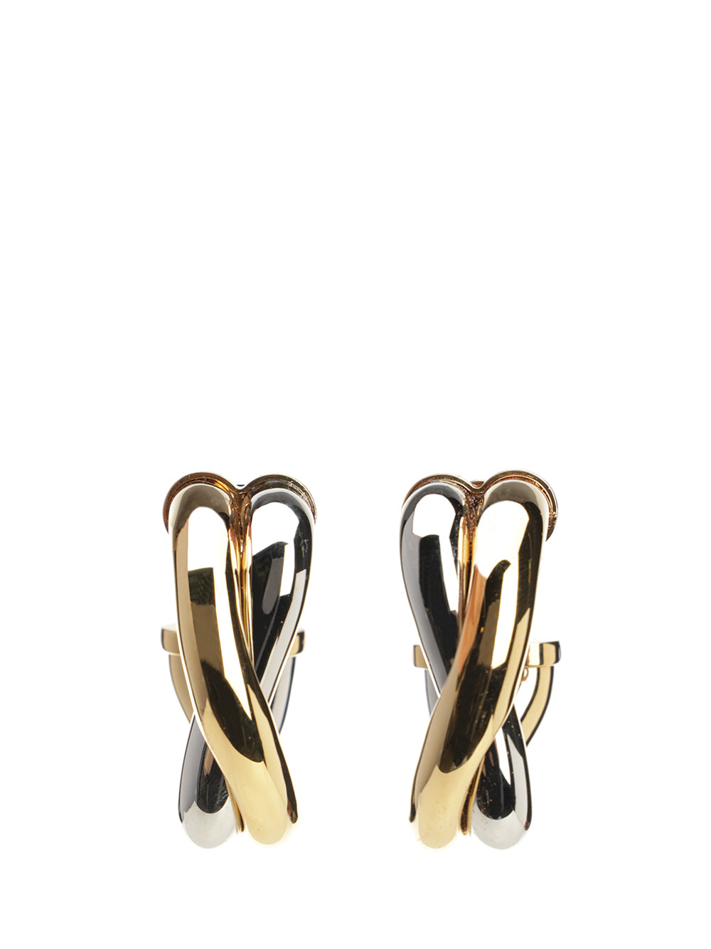 Doppio earrings Gold Brass Jewelry