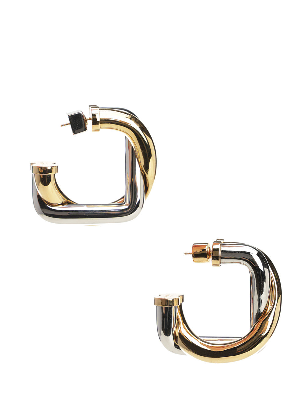 Doppio earrings Gold Brass Jewelry