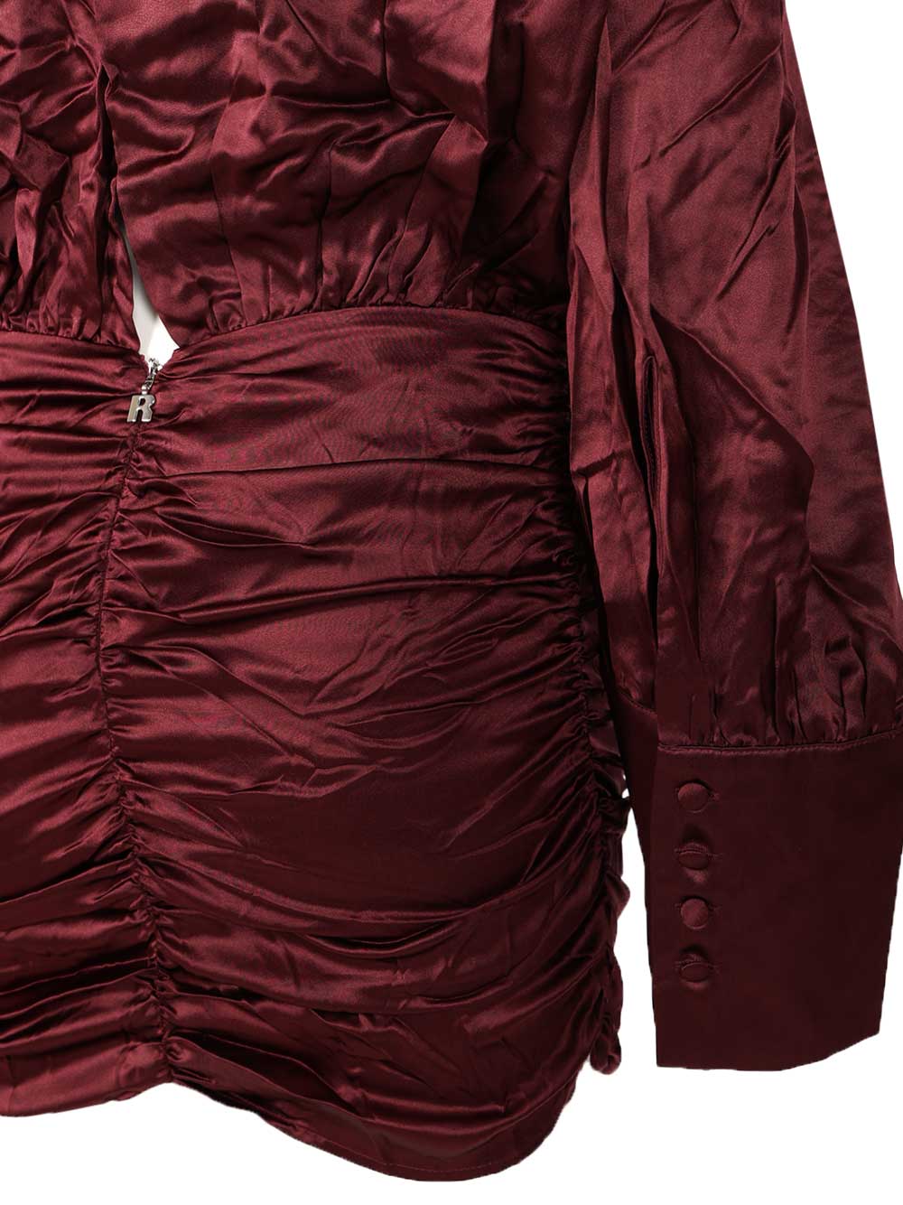Silk Dress Bordeaux