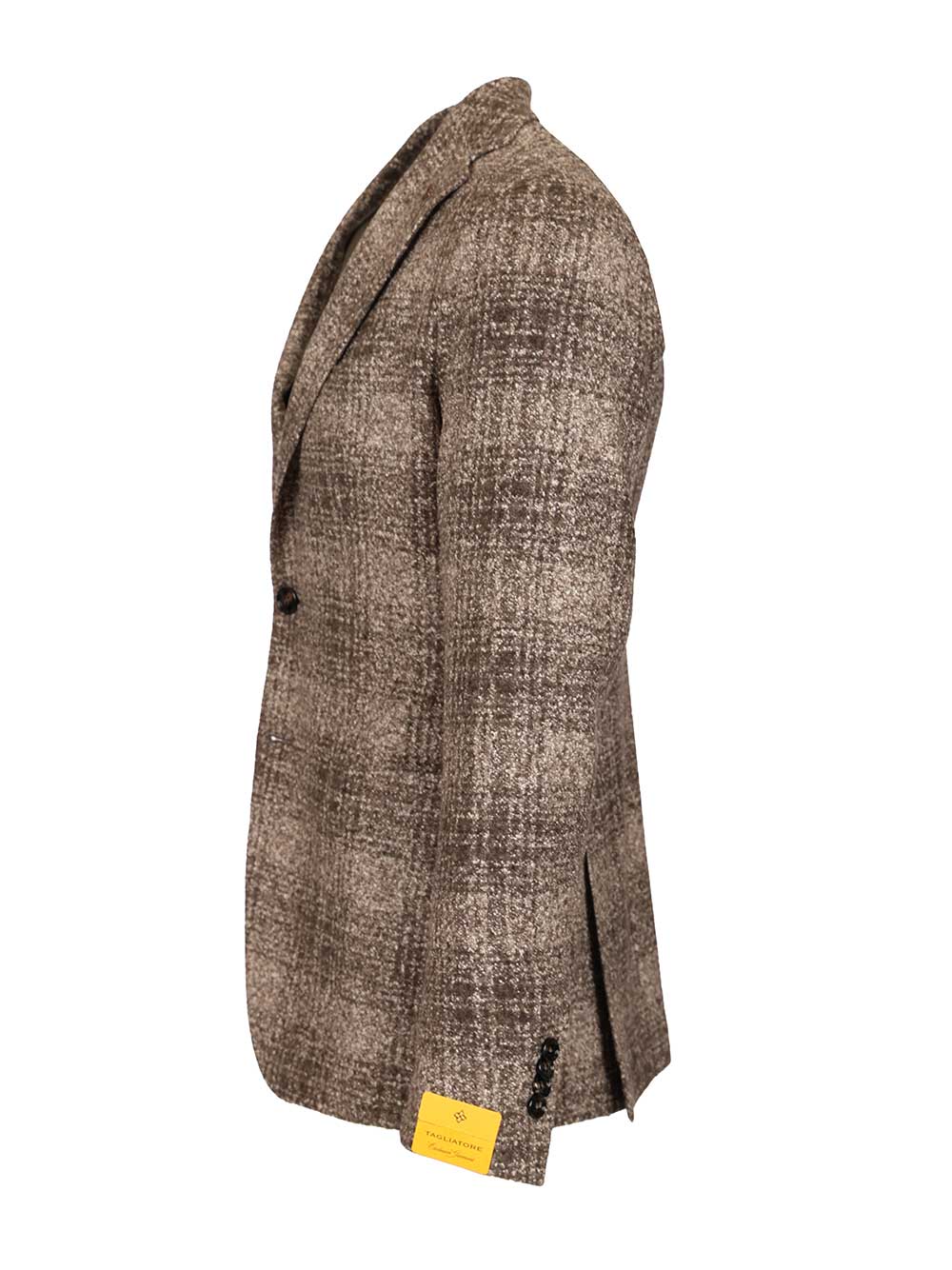 Blazer in wool and silk jersey Brown Poliestere Acrilica Jacket