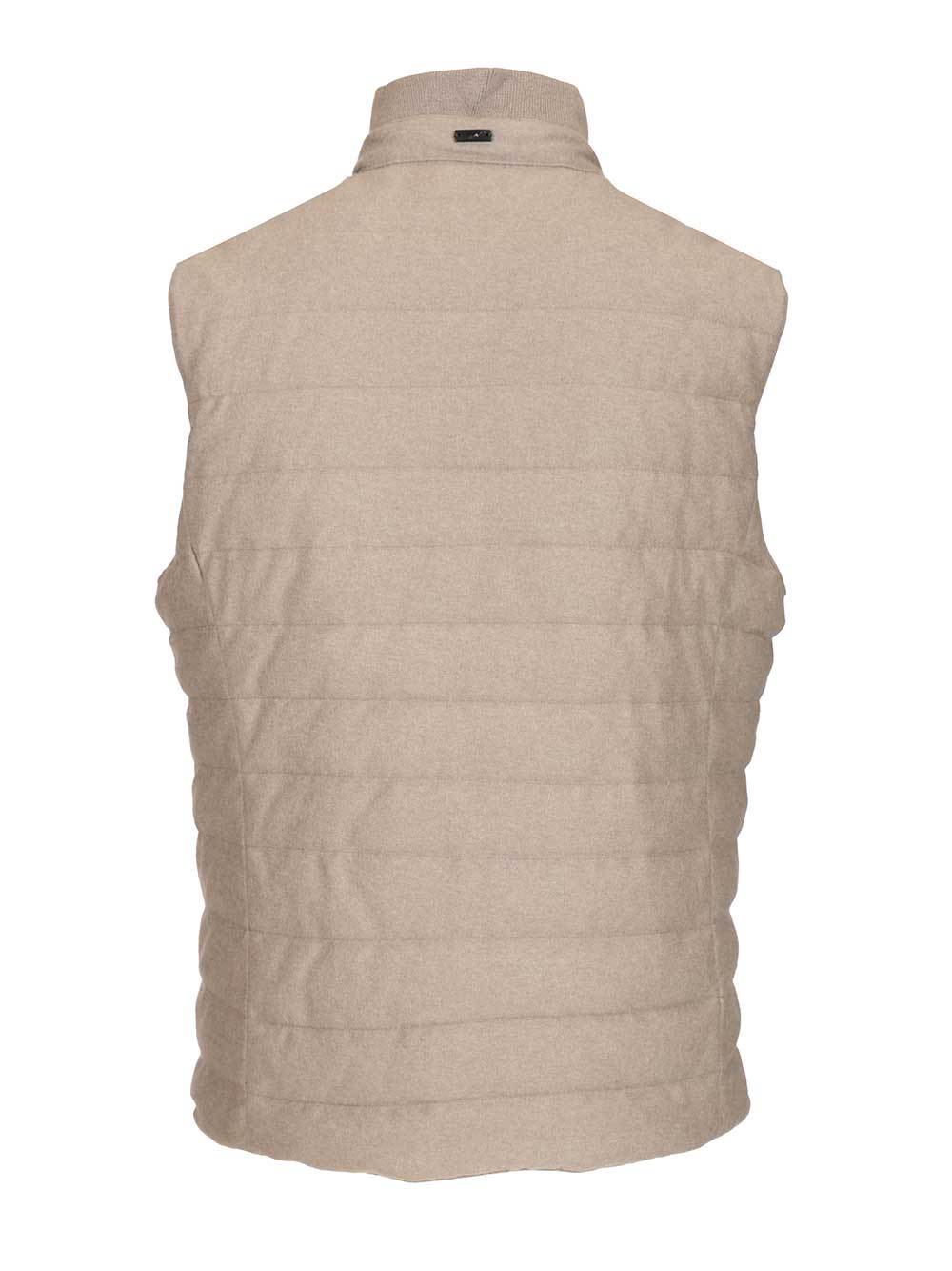 Quilted vest Beige Knitwear