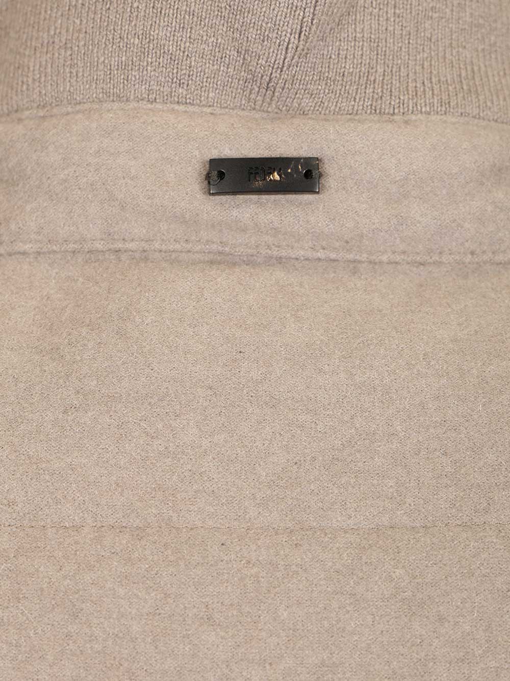 Quilted vest Beige Knitwear