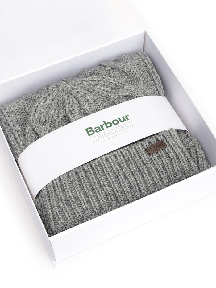 Jesmond hat and scarf set Grey Acrylic Polyamide Polyester