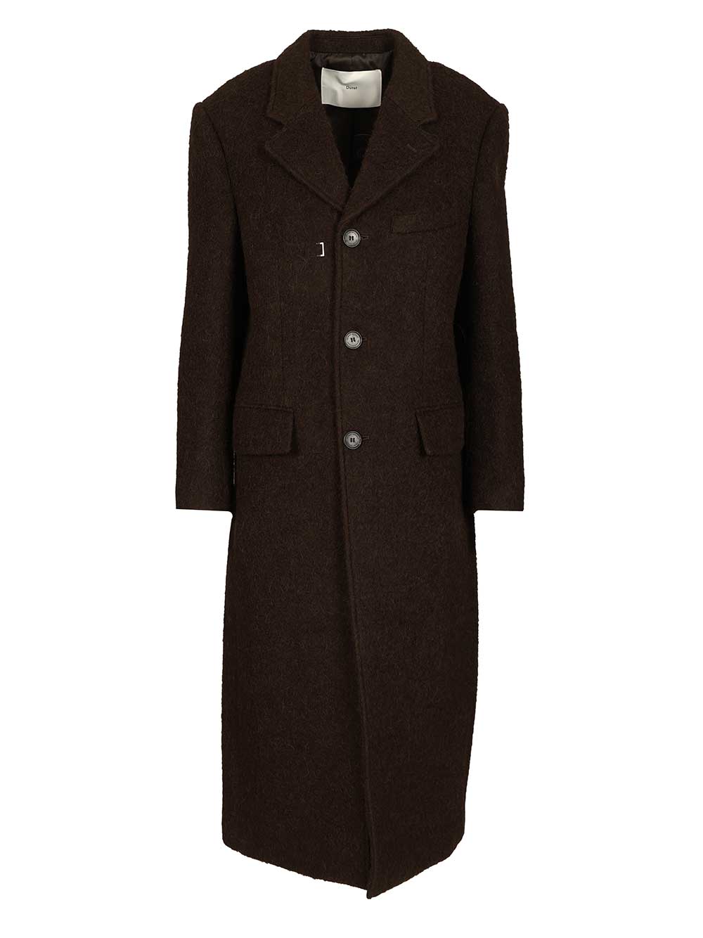 Structured Coat Brown Shell: Wool