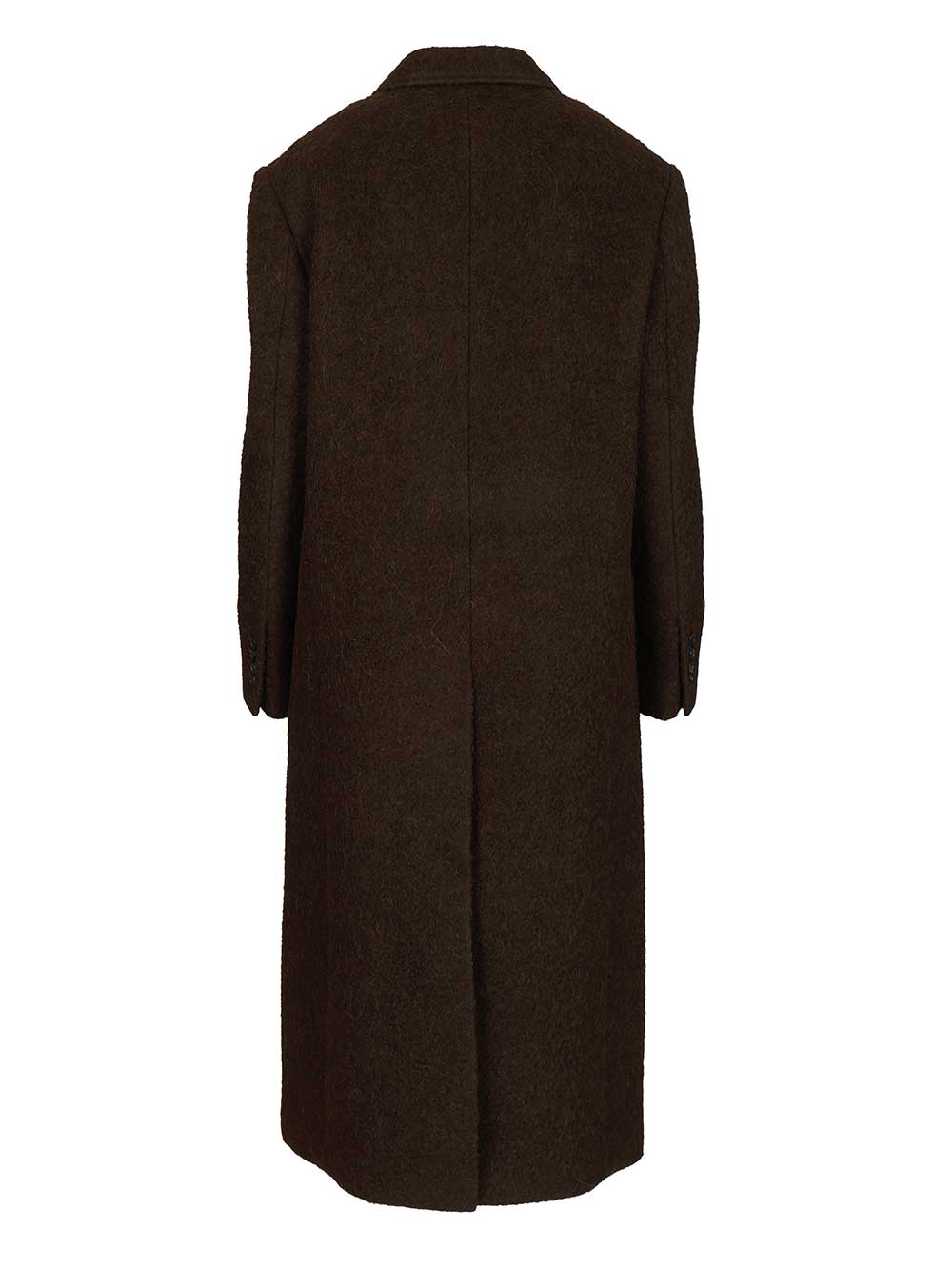 Structured Coat Brown Shell: Wool