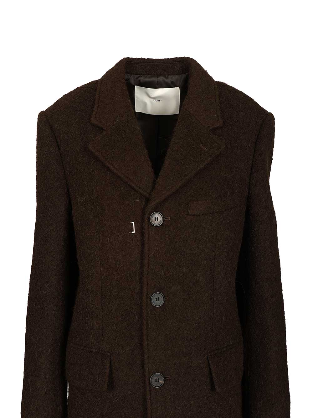 Structured Coat Brown Shell: Wool