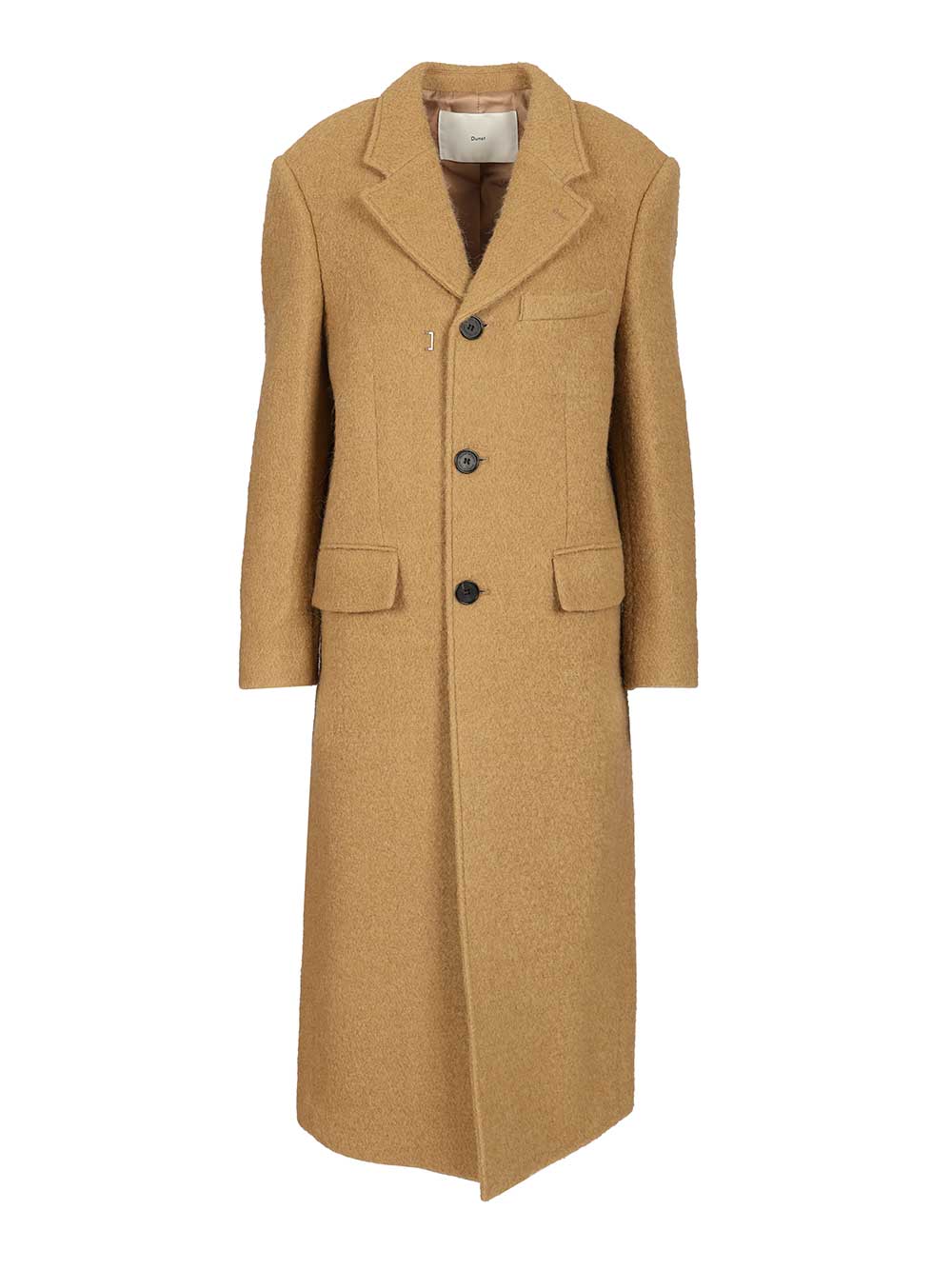 Structured coat Beige Shell: Wool