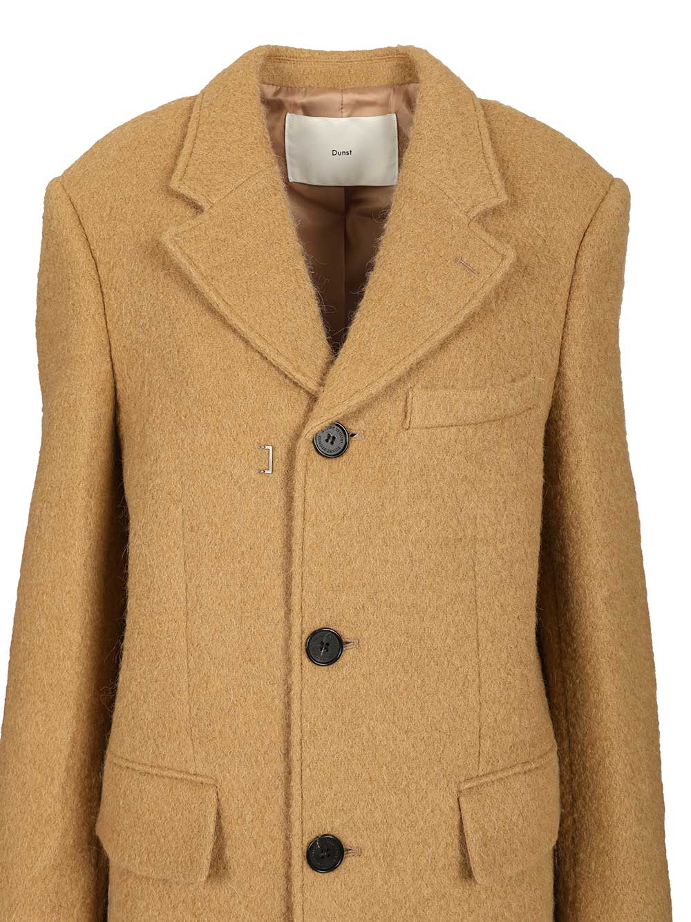 Structured coat Beige Shell: Wool