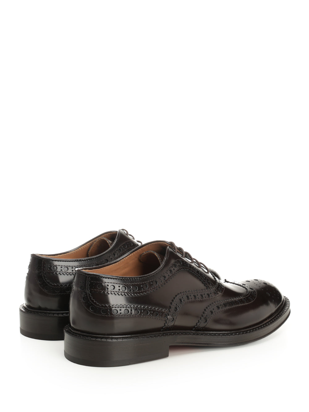 Duilio shoe in brushed leather Brown Calf Skin Lace-up