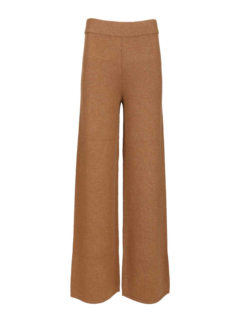 Knit trousers Beige Fabric Wool Ovis Aries Knitwear