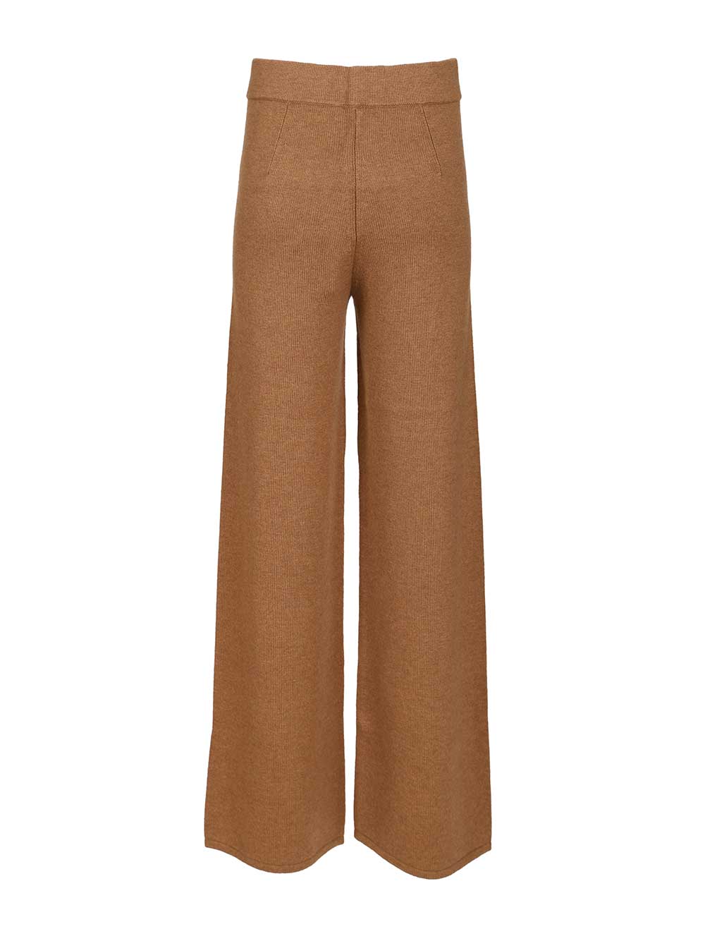 Knit trousers Beige Fabric Wool Ovis Aries Knitwear