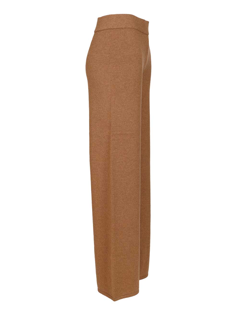 Knit trousers Beige Fabric Wool Ovis Aries Knitwear