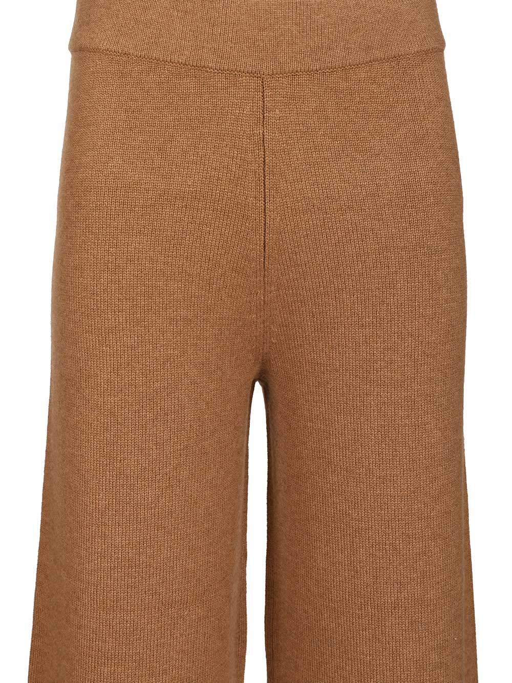 Knit trousers Beige Fabric Wool Ovis Aries Knitwear
