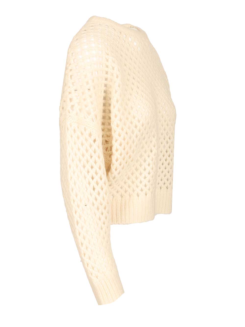 Cashmere And Silk Sweater White