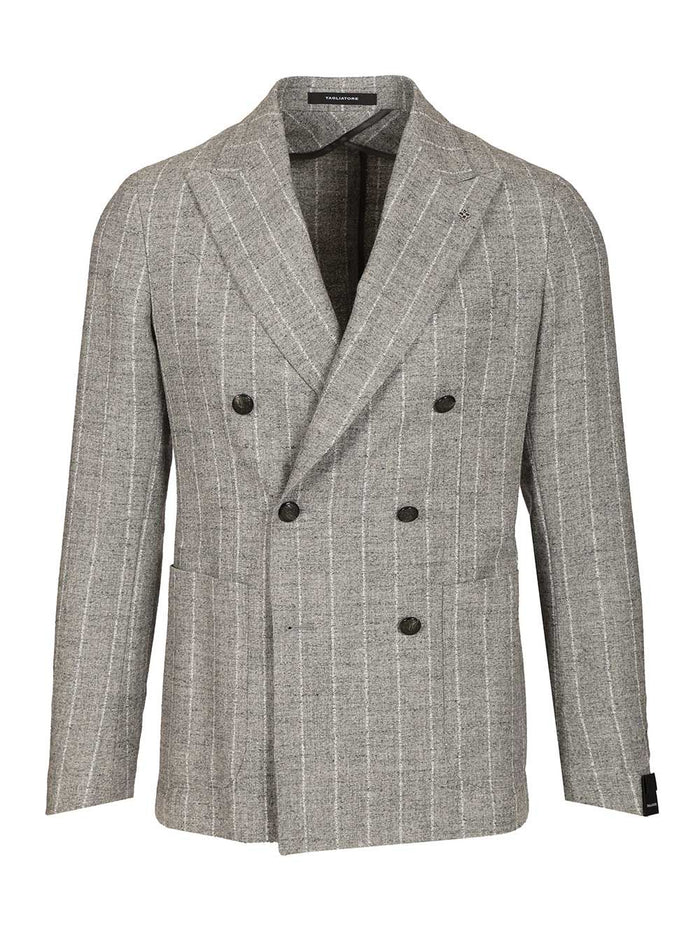 MONTECARLO DOPPIO PETTO BOUCLE Grey Jacket