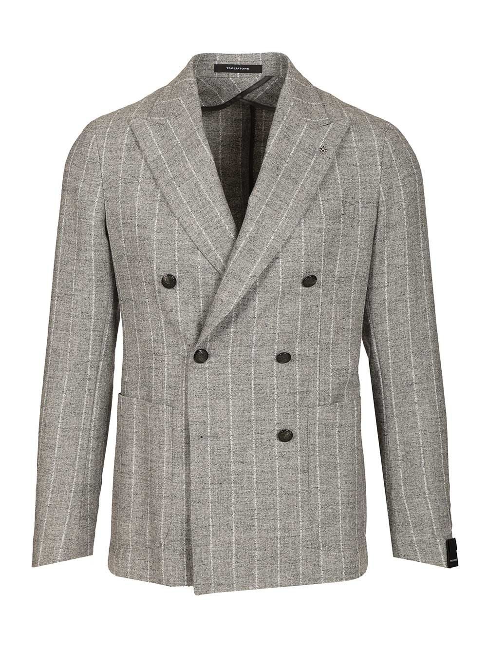 MONTECARLO DOPPIO PETTO BOUCLE Grey Jacket