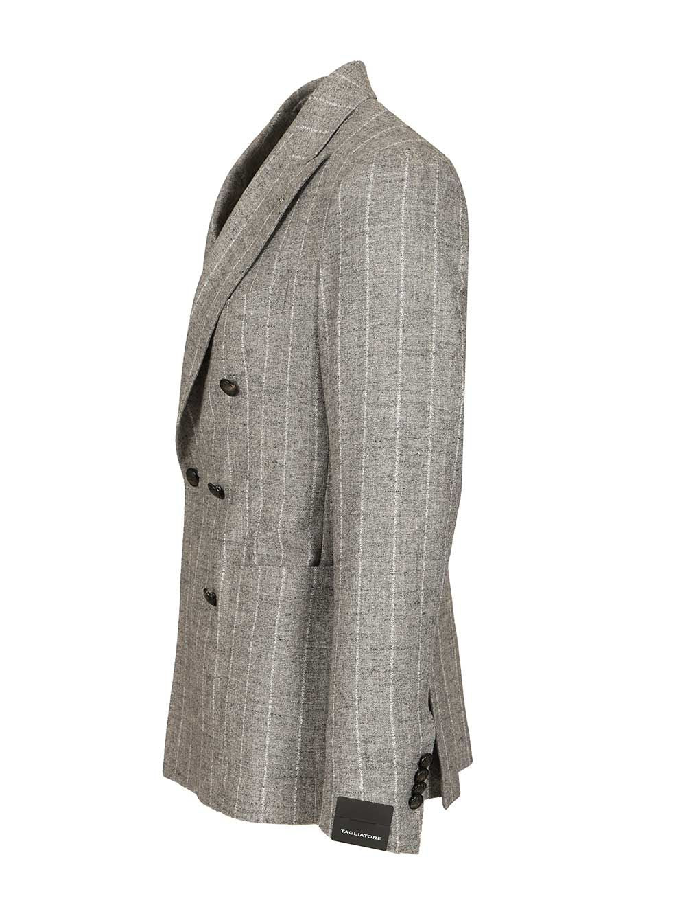 MONTECARLO DOPPIO PETTO BOUCLE Grey Jacket