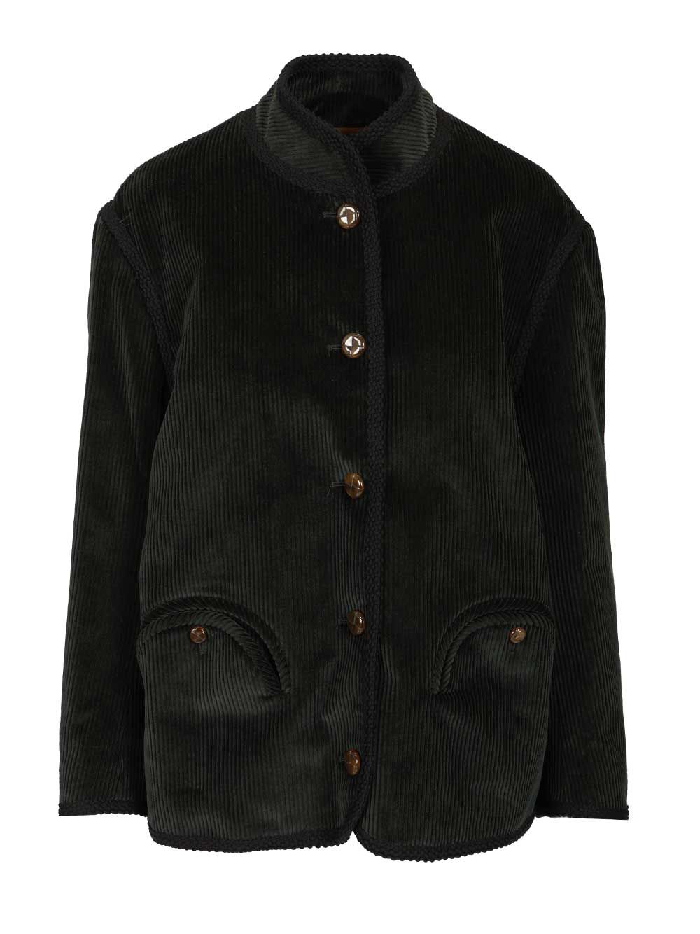 Curly jacket Green