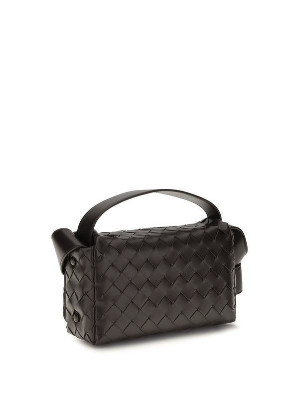 Shoulder Bag Intrecciato Fondant-Silver Fondant/silver Lamb Leather