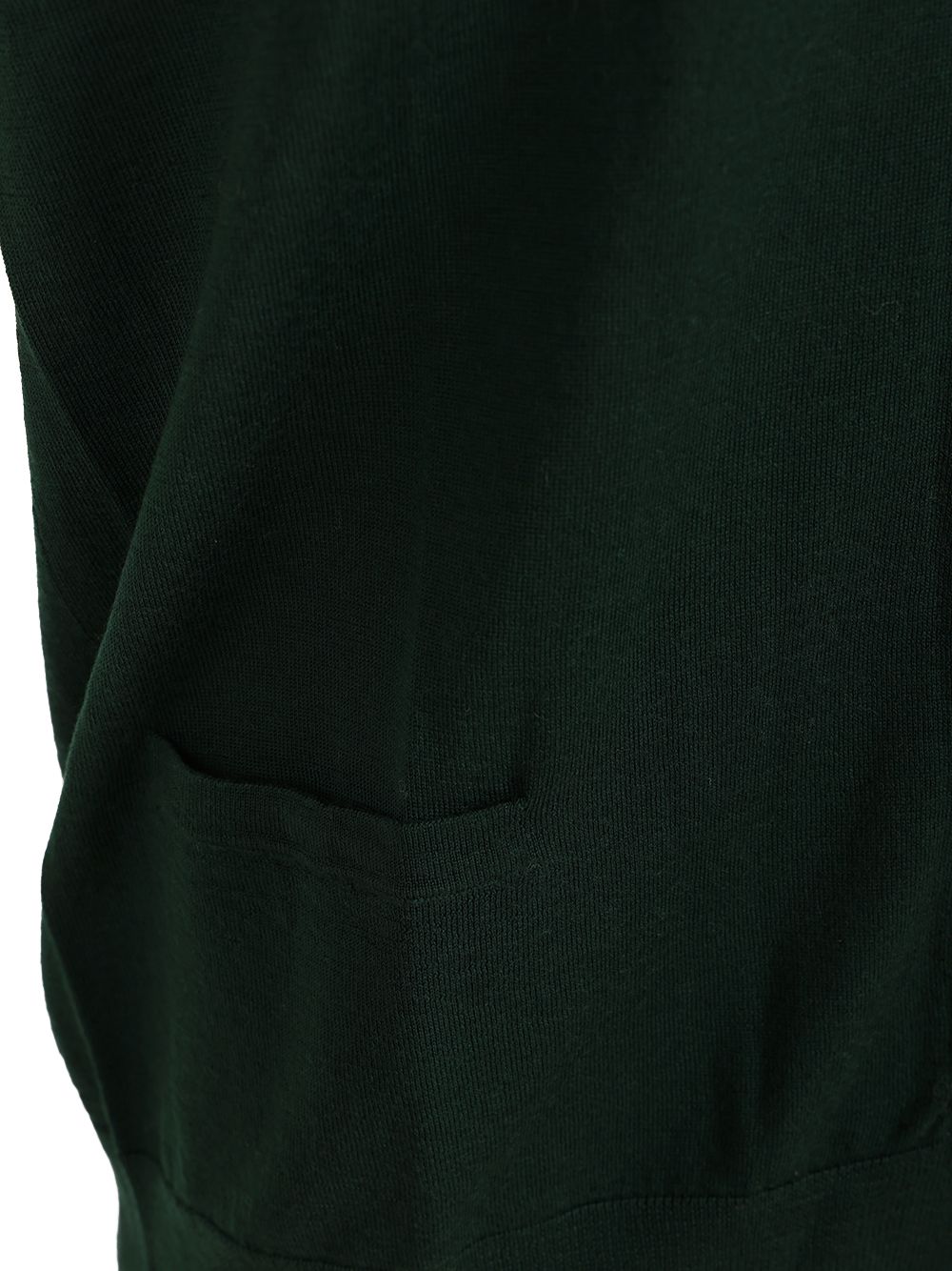 V-neck vest Green Wo Plain Jacket