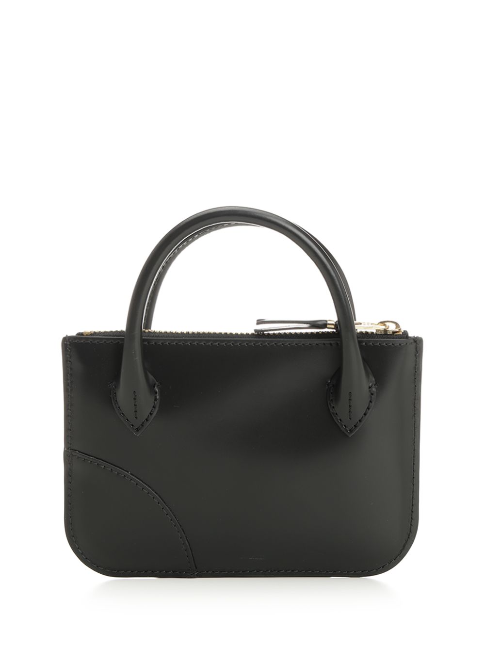 Handles coin purse Black Cow Leather Small Goods