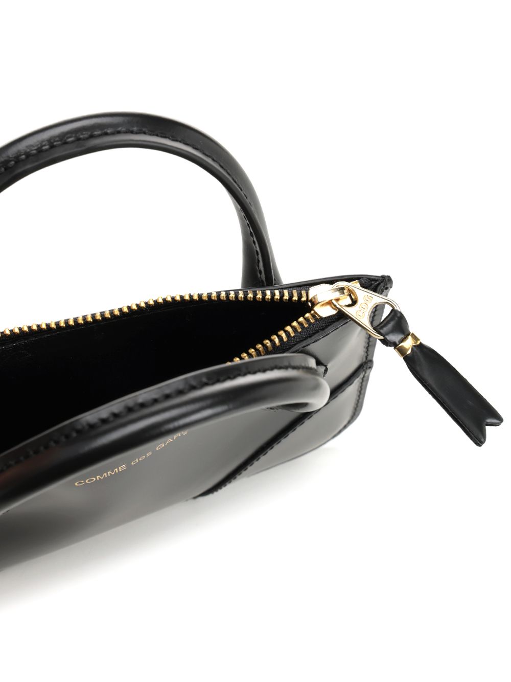 Handles coin purse Black Cow Leather Small Goods