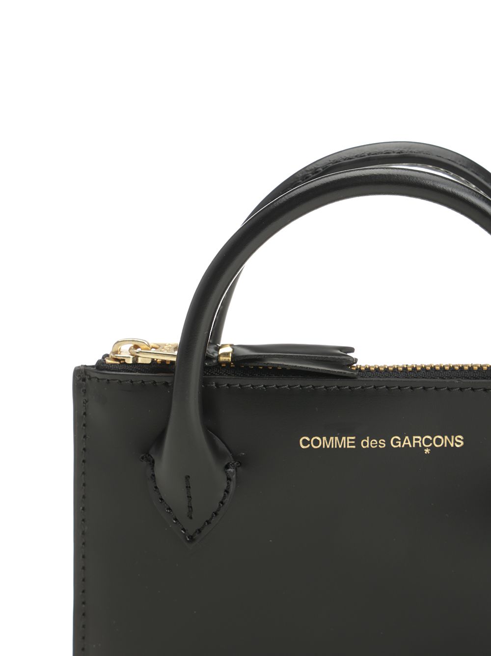 Handles coin purse Black Cow Leather Small Goods