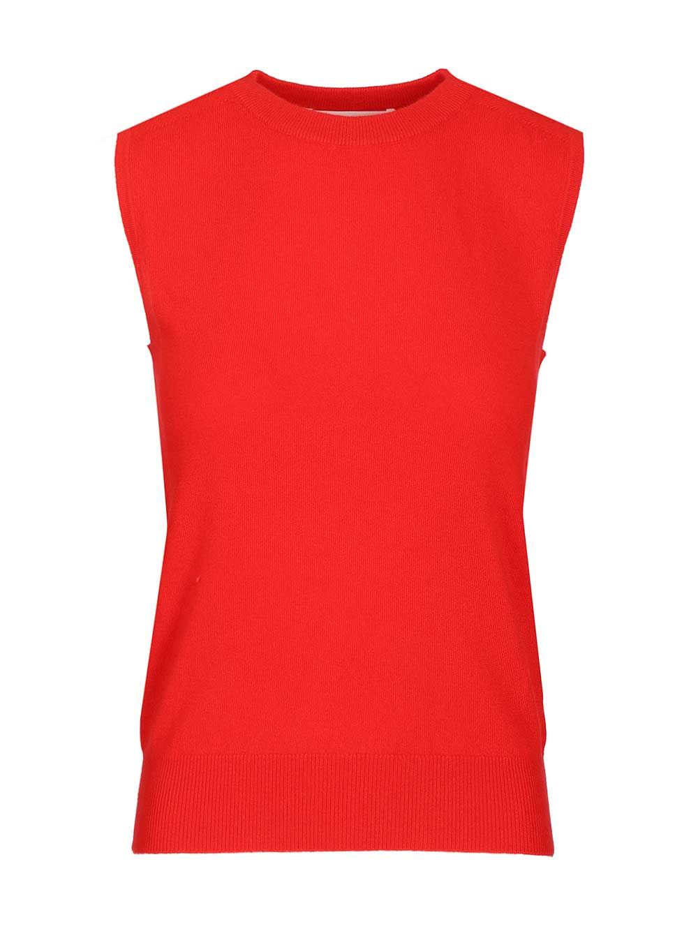 Cashmere vest Red Baby Goat Knitwear