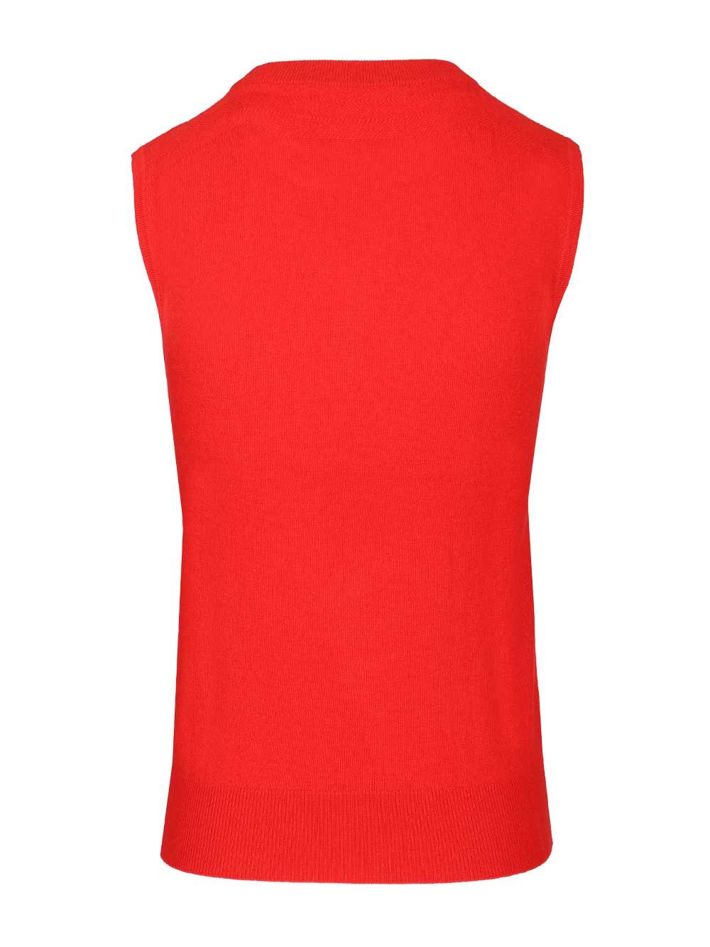Cashmere vest Red Baby Goat Knitwear
