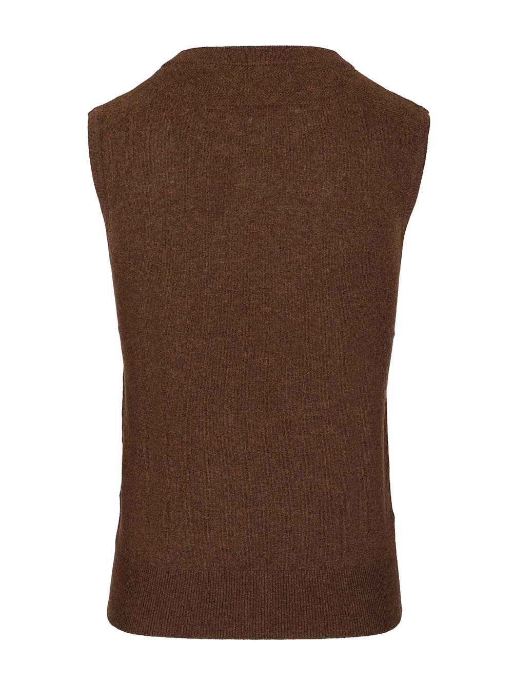 Cashmere vest Brown Baby Goat Knitwear