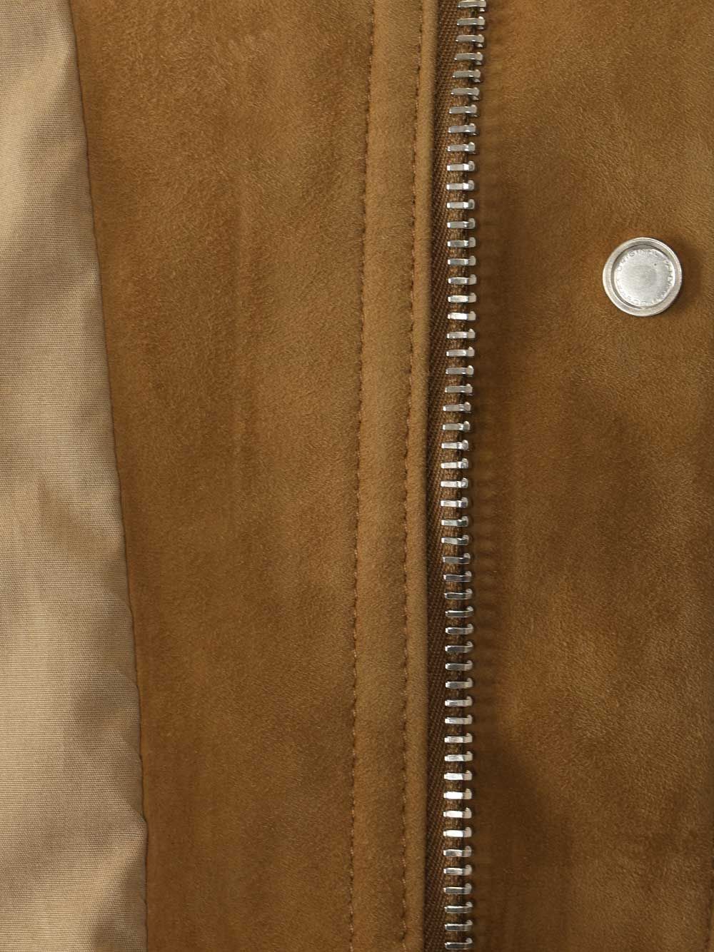Leather bomber jacket Beige Main Material: Lamb