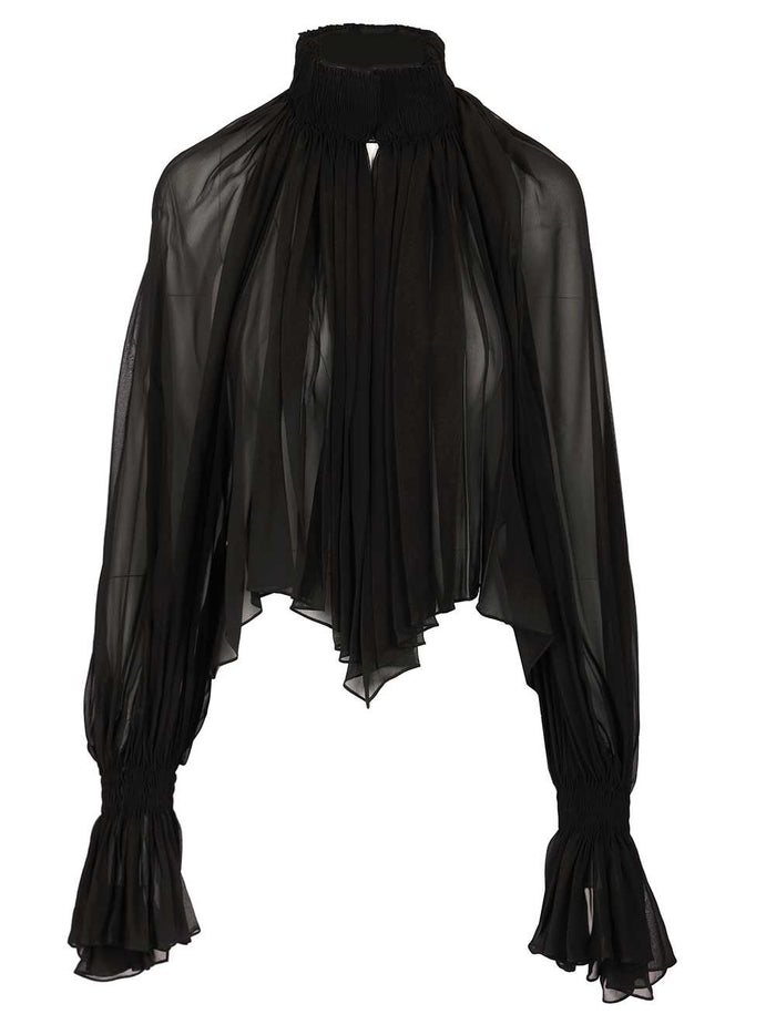 Durer shirt Black Silk Tops