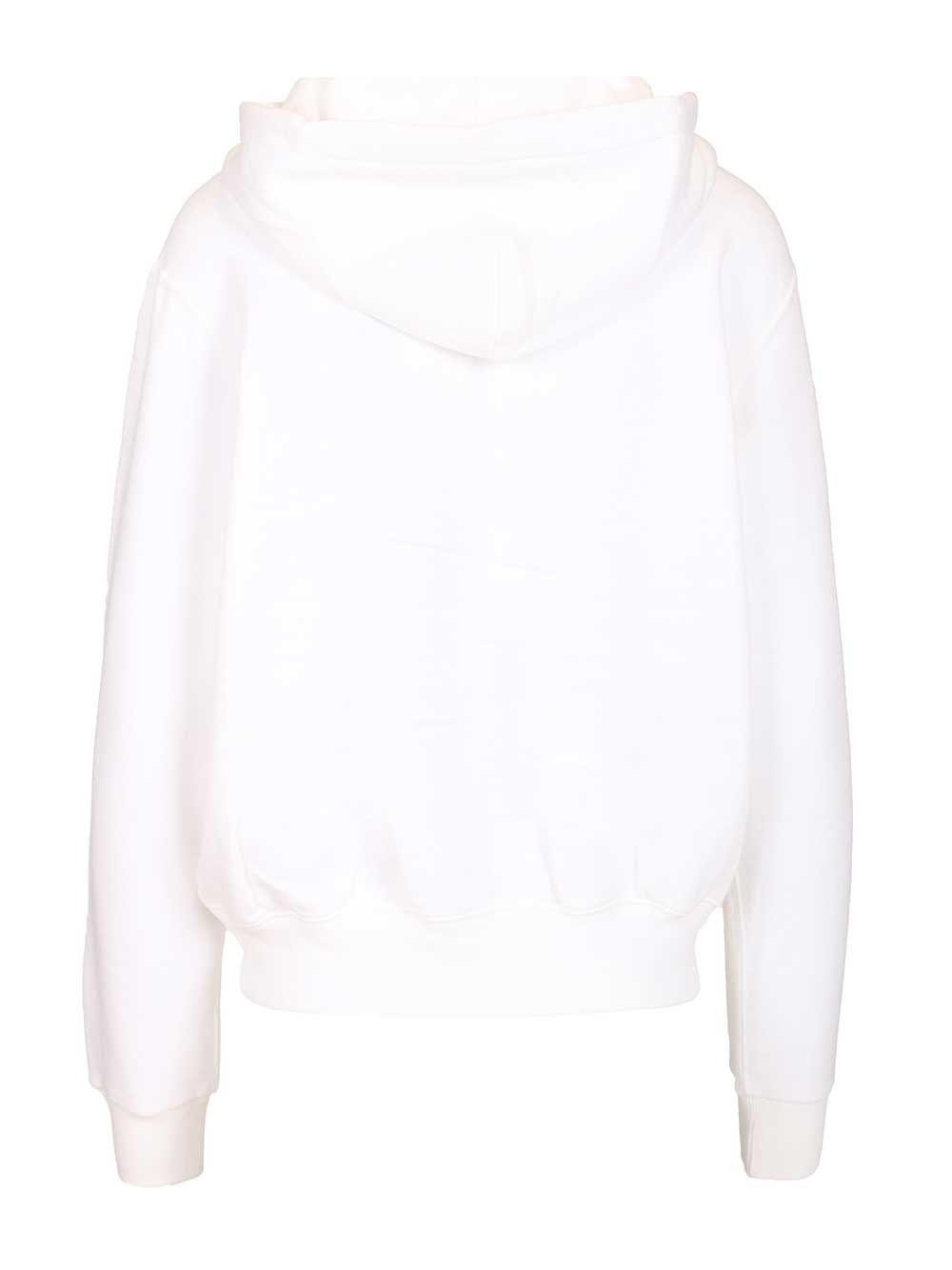 Zip-up hoodie White Cotton Polyester Sweatshirts