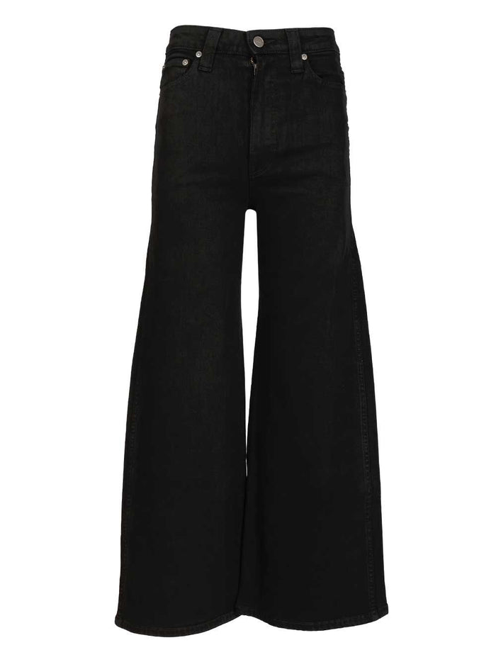 Delina Jeans Black Cotton