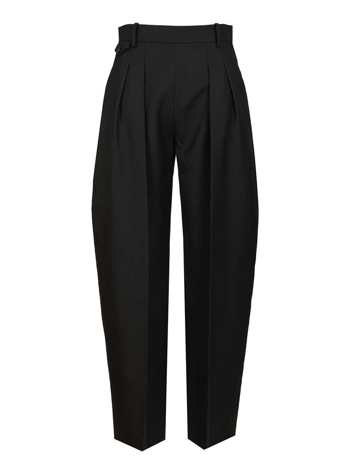 Dugan trousers in Khaite Black Self(): Combo 1(): Wool
