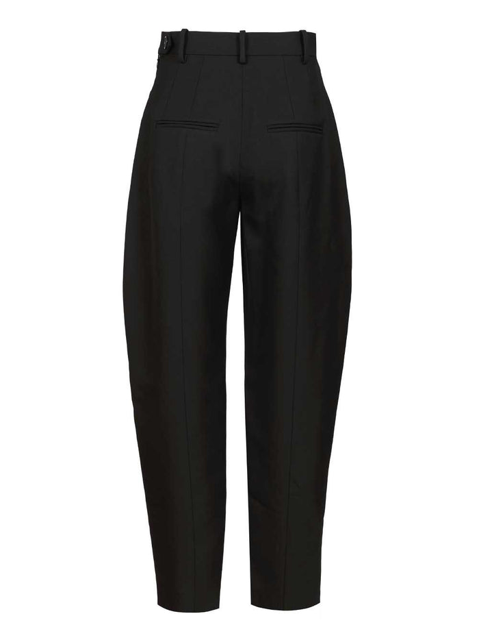 Dugan trousers in Khaite Black Self(): Combo 1(): Wool