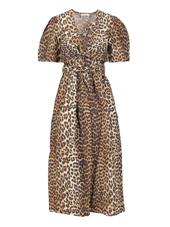 Leopard-Print Midi Dress Animalier Organic Cotton