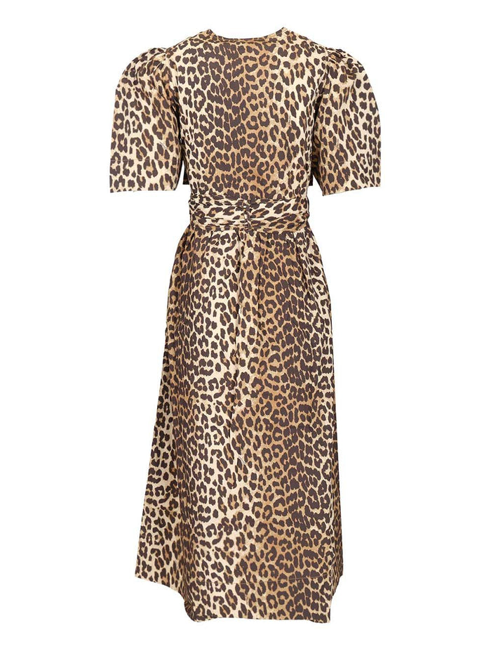 Leopard-Print Midi Dress Animalier Organic Cotton