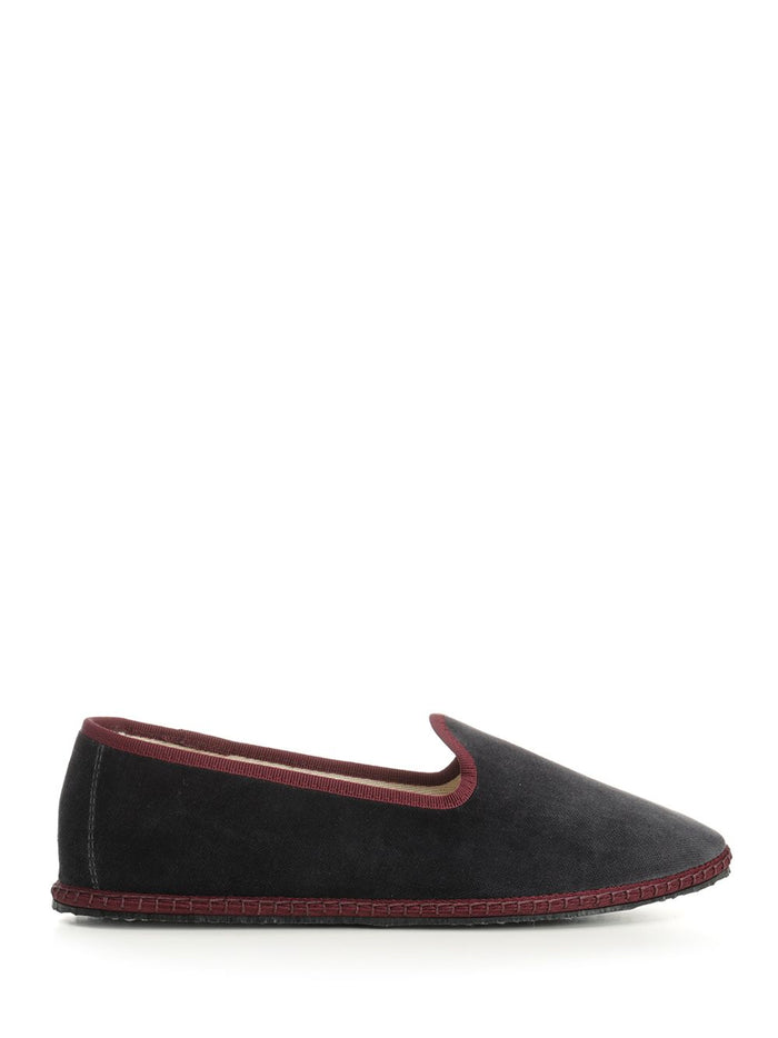 Classic Furlana Velvet Blue Upper Cotton Co Scarpe Basse